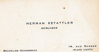 Herman's business card in Belgium